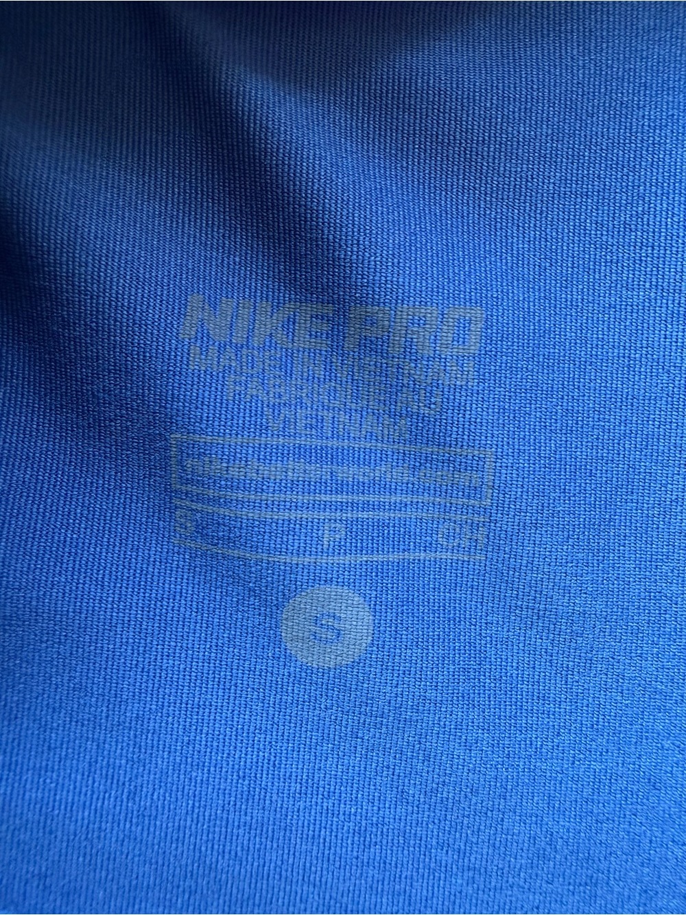 Nike Pro Vixen Blue Black Snake-Print Athletic Shorts - Picture 3 of 4